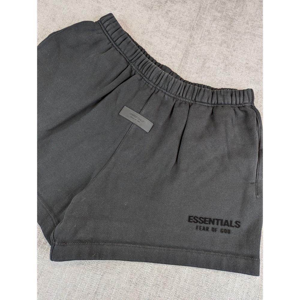Essentials Fear of God Shorts Womens L Black Fleece Gym Streetwear Sweats Casual
